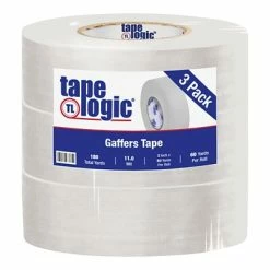 Flash Sale 🎁 Tape Logic 2" X 60 Yds. X 11 Mil Gaffers Tape, White, 3/Pk 🤩