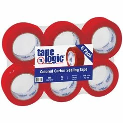 Deals ✨ Packing Tape Tape Logic 2"W X 110 Yards X 2.2 Mil Carton Sealing Tape, Red, Pack Of 6 (T90222R6PK) 👍
