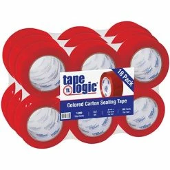 Budget ✨ Packing Tape Tape Logic® Carton Sealing Tape, 2.2 Mil, 2" X 110 Yds., Red, 18/Case (T90222R18PK) 🎁