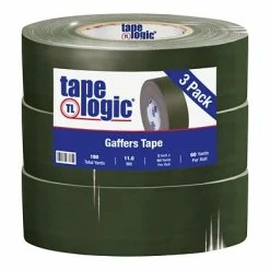 Best Sale 👏 Tape Logic 2" X 60 Yds. X 11 Mil Gaffers Tape, Olive Green, 3/Pk 🎉