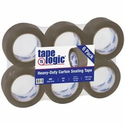Hot Sale 💯 Packing Tape Tape Logic® #291 Industrial Tape, 2.6 Mil, 2" X 110 Yds., Tan, 6/Case (T902291T6PK) 😉