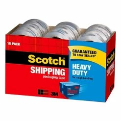 Best Sale 🎉 Hot Melt Tapes Scotch® Heavy-Duty Shipping Packing Tape, 1.88"W X 54.6 Yards, Clear, 18 Rolls (3850-18CP) 🎉 -Tape Fasteners & Adhesives Sales unnamed file 359