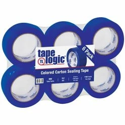 Discount 🎁 Packing Tape Tape Logic 2"W X 110 Yards X 2.2 Mil Carton Sealing Tape, Blue, Pack Of 6 (T90222B6PK) 🤩