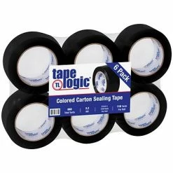 Wholesale 🥰 Packing Tape Tape Logic 2"W X 110 Yards X 2.2 Mil Carton Sealing Tape, Black, Pack Of 6 (T90222BK6PK) 😉