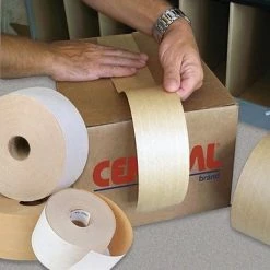 Wholesale 👏 Paper Tape Staples Central Kraft 270 Reinforced Tape, 3"W X 450', 10 Pack (T907270) ❤️
