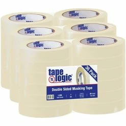 Best deal 🔔 Tape Logic™ Masking Tape Tape Logic® Double Sided Masking Tape, 7 Mil, 1" X 36 Yds., Tan, 36/Case 🎉