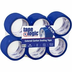 Flash Sale 🛒 Packing Tape Tape Logic™ 3"W X 55 Yards Blue Carton Sealing Tape, Pack Of 6 (T90522B6PK) 😉