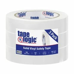 Wholesale 👏 Tape Logic™ Solid Vinyl Safety Tapes Tape Logic™ 1" X 36 Yds. Solid Vinyl Safety Tape, White, 3/Pack 🎉