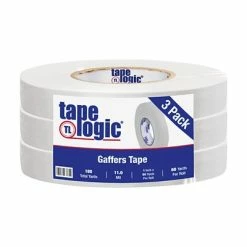 New 🎉 Tape Logic® Gaffers Tape, 11 Mil, 1" X 60 Yds., White, 3/Case (T98618W3PK) 🌟