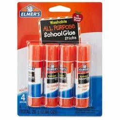 Best Pirce 💯 Elmer's Washable Glue Sticks, 0.24 Oz., 4/Pack (E542) 🤩