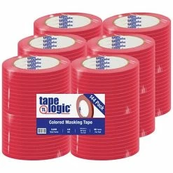Tape Fasteners & Adhesives Sales 22 Best deal ⭐ Tape Logic™ Masking Tape Tape Logic™ 1/4" X 60 Yards Masking Tape, Red, 144/Case (T931003R) 👏