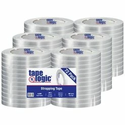 Cheap 🧨 Filament Tape Tape Logic® 1400 Strapping Tape, 1/2" X 60 Yds., Clear, 72/Case (T9131400) 🎉
