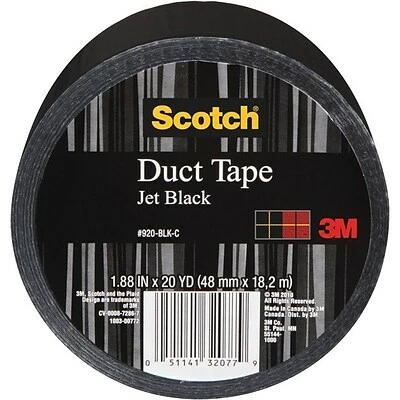 Outlet 💯 Scotch® Colored Duct Tape Scotch® Duct Tape, 1.88" X 20 Yds., Black (920-BLK-C) 🎉 2 Outlet 💯 Scotch® Colored Duct Tape Scotch® Duct Tape, 1.88" X 20 Yds., Black (920-BLK-C) 🎉 - Image 2