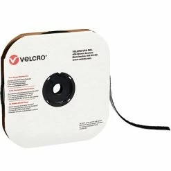 Promo 💯 The Packaging Wholesalers Hook And Loop Fastener Tape VELCRO Loop Only 3/4" X 75' Sticky Back Tape Hook And Loop Fastener, Black (HLVEL112B) 👏