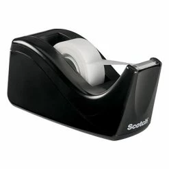 Cheap 😀 Tape Dispensers Scotch® Desktop Tape Dispenser, Black Two-Tone (C60-BK) 💯
