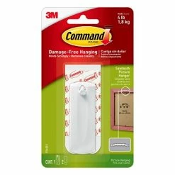 Outlet 🌟 Command™ Picture Hanging And Poster Strips Command™ Sawtooth Picture Hanger, White (17040ES) 🔔
