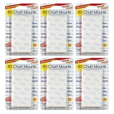 Best deal 🥰 Miller Studio Mounting Tabs Magic Mounts® Removable Chart Tabs, 1" X 1", 80 Per Pack, 3 Packs (MIL3227-3) ✔️ 1 Best deal 🥰 Miller Studio Mounting Tabs Magic Mounts® Removable Chart Tabs, 1" X 1", 80 Per Pack, 3 Packs (MIL3227-3) ✔️