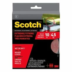 Budget 🎁 Hook And Loop Fasteners Scotch™ Extreme Fasteners, 1" X 10 Ft., Clear, 1 Set (RF6760) ❤️