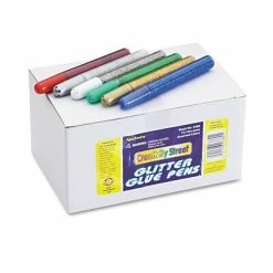 Best Sale 🎁 All Purpose & School Glue Chenille Kraft Glitter Glue Pens, .34 Oz., Assorted (CKC338000) 🤩