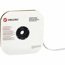 New 😉 Hook And Loop Fastener Tape Velcro Loop Only Tape 5/8" X 75' Sticky Back Hook & Loop Fastener, White, Roll (VEL110) ⌛