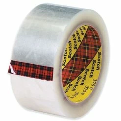 Outlet 🤩 Tape Logic Hot Melt Tapes 3M 375 Carton Sealing Tape, 3.1 Mil, 2" X 55 Yds., Clear, 6/Pack (T9013756PK) 🎉