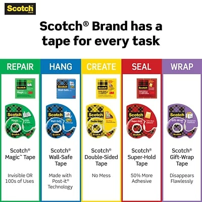 Deals ⭐ Invisible Tape Scotch® Magic™ Tape Value Packs, 12 Rolls/Pack, 12/Carton 🎁 2 Deals ⭐ Invisible Tape Scotch® Magic™ Tape Value Packs, 12 Rolls/Pack, 12/Carton 🎁 - Image 2