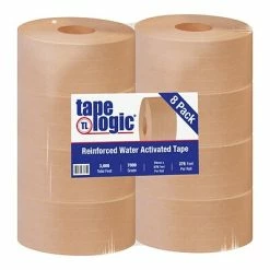 Brand new ⌛ Packing Tape Tape Logic® #7000 Reinforced Water Activated Tape, 70mm X 375', Kraft, 8/Case 🛒