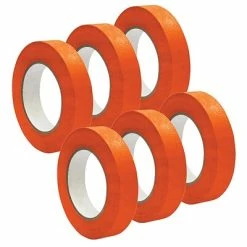 Top 10 ⭐ DSS Distributing 1" X 55 Yds, Premium Grade Masking Tape, Orange, 6 Rolls/Bundle (DSS46167-6) 🛒