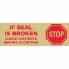 Coupon 🥰 Security Tape Tape Logic™ 2" Pre Printed "Stop If Seal Is Broken" Carton Sealing Tape, Red On Tan, 36/Case ⌛