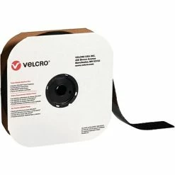 Discount 🌟 Hook And Loop Fastener Tape Velcro Loop Only Tape 2" X 75' Sticky Back Hook & Loop Fastener, Black, Roll (VEL138) 🔔