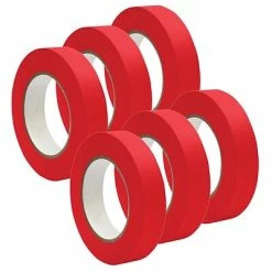 Best reviews of 🔔 DSS Distributing 1" X 55 Yds, Premium Grade Masking Tape, Red, 6 Rolls/Bundle (DSS46162-6) ❤️