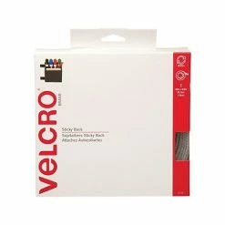 Cheapest 🔥 Hook And Loop Fastener Tape Velcro 0.75"W X 360"L Sticky Back Hook & Loop Fastener, White, Roll (91138) ✔️