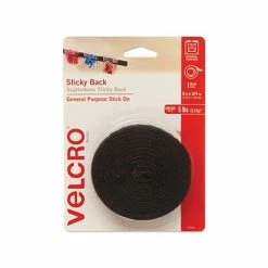 Best Sale 🤩 Hook And Loop Fasteners VELCRO® Closure Easy To Use Dispenser Pack, Black (90086) ⭐
