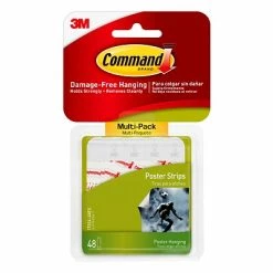 Discount ⌛ Command™ Picture Hanging And Poster Strips Command™ Small Poster Strips Multi-Pack, White, 48 Strips/Pack (17024-48ES) ⌛