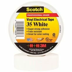 Buy ❤️ 3M 35 Colored Electrical Tape, 7 Mil, 3/4" X 66', White, 10/Case (T96403510PKW) 😉