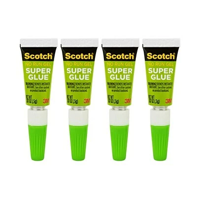 Discount 😍 Scotch® Single Use Super Glue, 0.17 Oz., 4/Pack (AD119) 🧨 2 Discount 😍 Scotch® Single Use Super Glue, 0.17 Oz., 4/Pack (AD119) 🧨 - Image 2