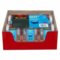 Top 10 ⌛ Tape Dispenser W Tape Scotch® Heavy Duty Shipping Packing Tape With Dispenser, 1.88" X 22 Yds., Clear, 6 Rolls (142-6) 🔔