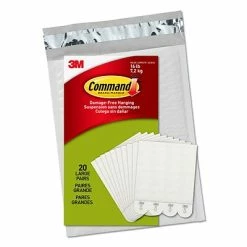 Discount 🤩 Hooks & Hanging Strips Command™ Large Picture Hanging Strips, White, 20 Pairs/Pack (17206-20NA) ✔️