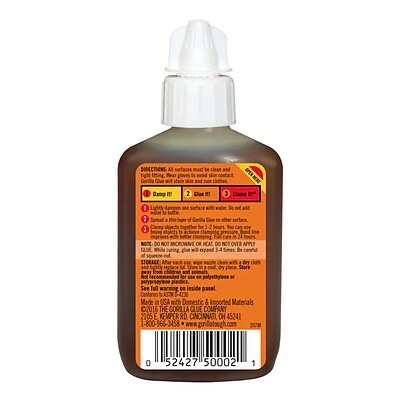 Outlet 🎁 Adhesives Glues Gorilla Original Glue, 2 Oz. (5000212) 😍 3 Outlet 🎁 Adhesives Glues Gorilla Original Glue, 2 Oz. (5000212) 😍 - Image 3