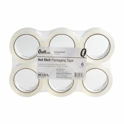 Tape Fasteners & Adhesives Sales 25 Best Pirce 👍 Quill Brand® Hot Melt Shipping Packaging Tape; 3.0 Mil, 2" X 55 Yds, Clear, 6/Pack (F221/9013CL) 🛒