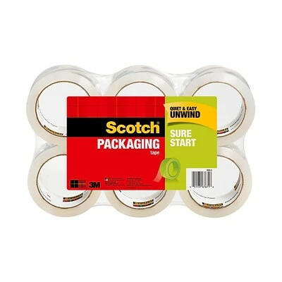 Buy 🥰 Packaging Tape Scotch® Sure Start Shipping Packing Tape, 1.88" X 54.6 Yds., Clear, 6 Rolls (3500-6) 🧨 1 Buy 🥰 Packaging Tape Scotch® Sure Start Shipping Packing Tape, 1.88" X 54.6 Yds., Clear, 6 Rolls (3500-6) 🧨