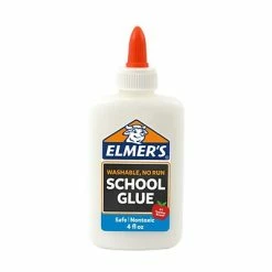 Hot Sale 🤩 All Purpose & School Glue Elmer's School Washable School Glue, 4 Oz., White (E304) 🌟