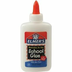 Hot Sale 🤩 All Purpose & School Glue Elmer's School Washable School Glue, 4 Oz., White (E304) 🌟 -Tape Fasteners & Adhesives Sales unnamed file 528