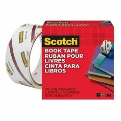 Outlet 💯 Clear Tape Scotch® Book Transparent Tape, 1 1/2" X 15 Yds., 1 Roll (845-150) 👏