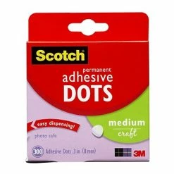 Wholesale 👏 Hooks & Hanging Strips Scotch Medium Mounting Adhesive Dots, 300/Pack (010-300M) ⌛