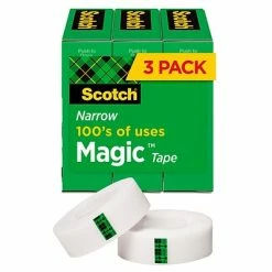 Discount 🥰 Scotch® Magic™ Invisible Tape, 1/2" X 36 Yds., 3 Rolls (810H3) 🥰