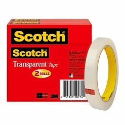 Flash Sale 🎉 Clear Tape Scotch® Transparent Tape Refill, 1/2" X 72 Yds., 2 Rolls (600-2P12-72) ✔️ -Tape Fasteners & Adhesives Sales unnamed file 666