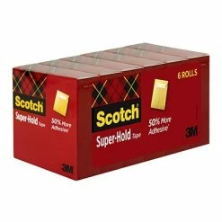 Flash Sale 🌟 Clear Tape Scotch® Super-Hold Tape Refill, Transparent, Crystal Clear Clarity Finish, 3/4" X 27.77 Yds., 1" Core, 6 Rolls (700K6) 🔥 -Tape Fasteners & Adhesives Sales unnamed file 674