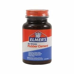 Cheap 🌟 Elmer's No-Wrinkle Rubber Cement, 4 Oz. (E904) 🔔