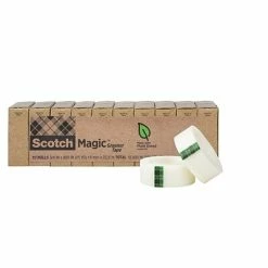 Brand new 🥰 Scotch® Magic™ Greener Invisible Tape Refill, 3/4" X 25 Yds., 10 Rolls (812-10P) ⭐